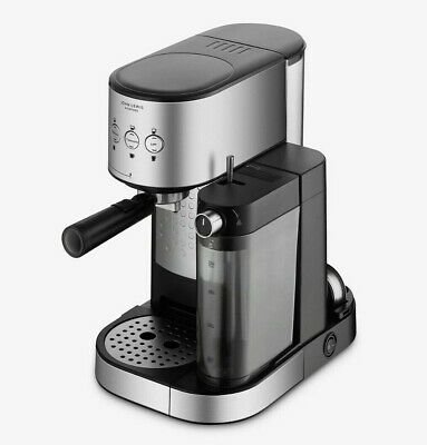 John Lewis & Partners Pump Espresso Coffee Machine with Milk Frother, Stainless Steel .jpeg