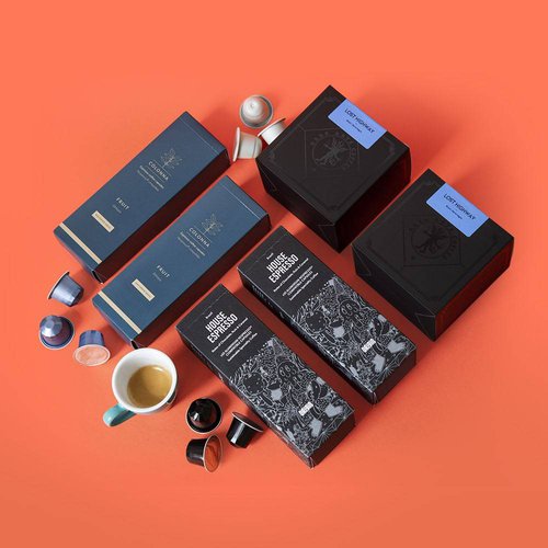 Selection of specialty coffee pods